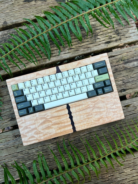Maple and Walnut Inlay Keyboard